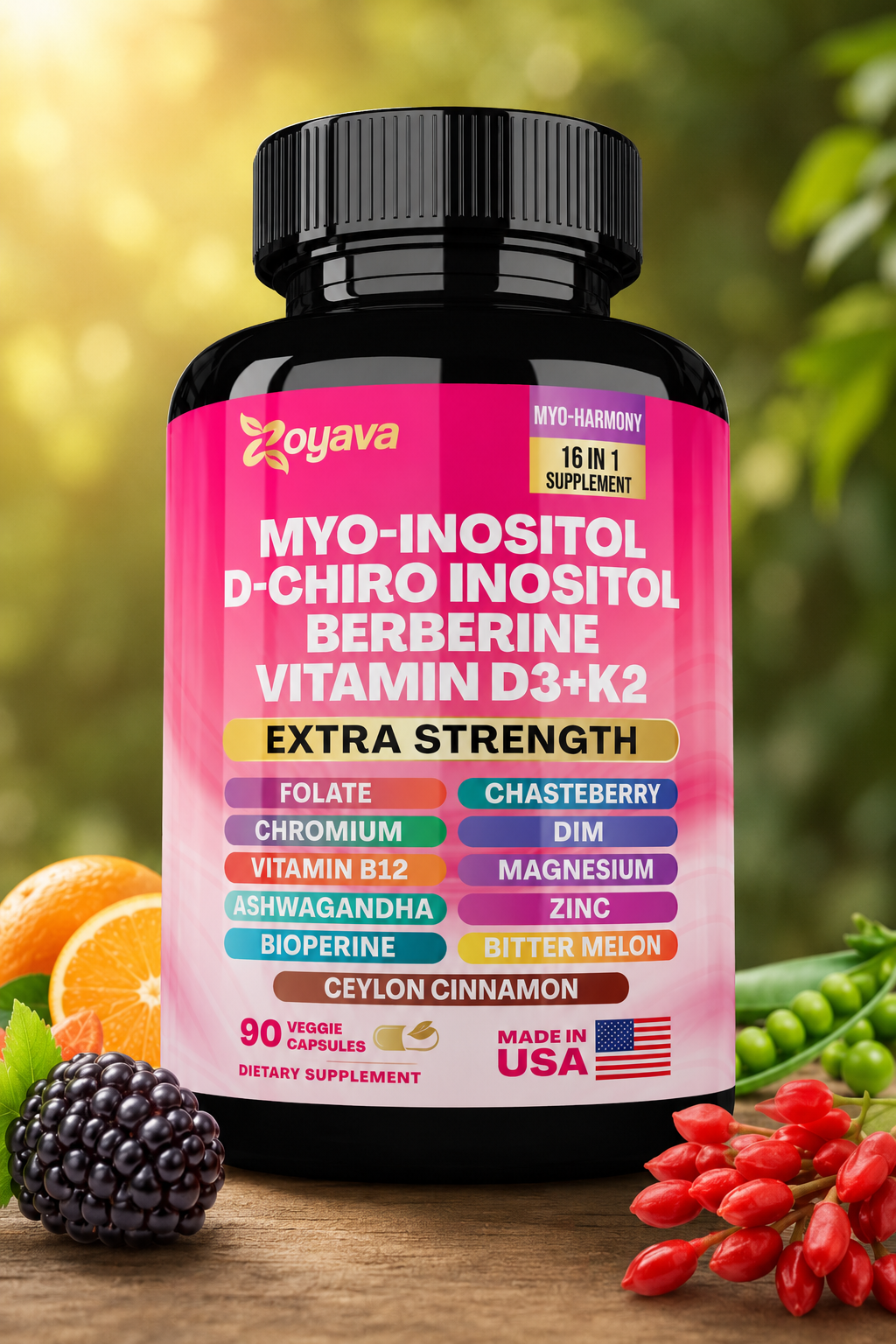 Myo-Inositol 💎 Fórmula 16 em 1 Extra Forte