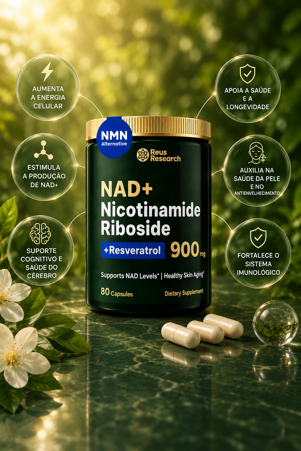 NAD + Resveratrol 💎 Encapsulado NAD Youth Capsules
