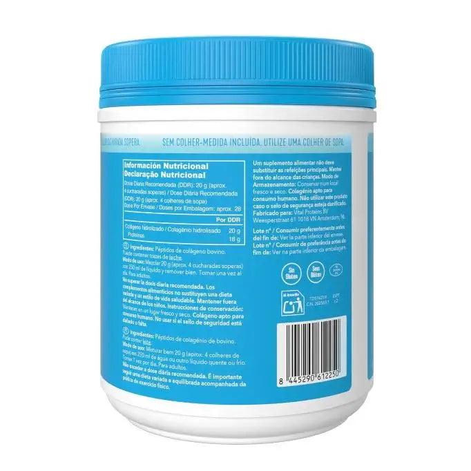 Vital Proteins, Peptídeos de Colagénio, Sem Sabor, 1,25 lbs (567 g)
