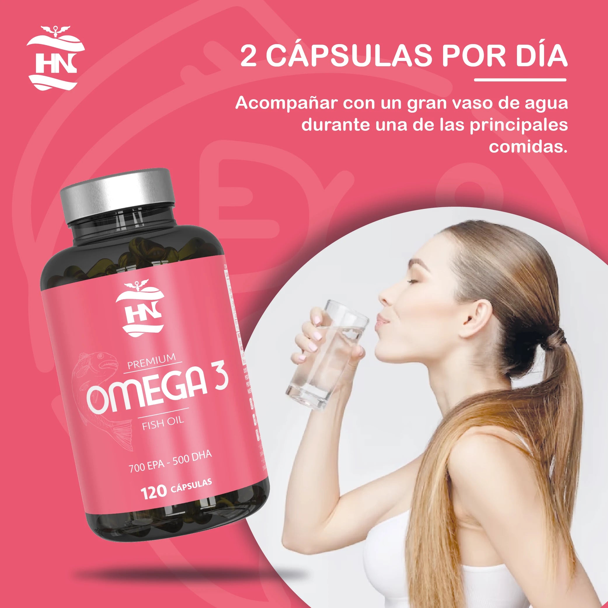 Ómega 3 2000mg 💎 Promove a Função Cerebral, Cardiovascular e Visão